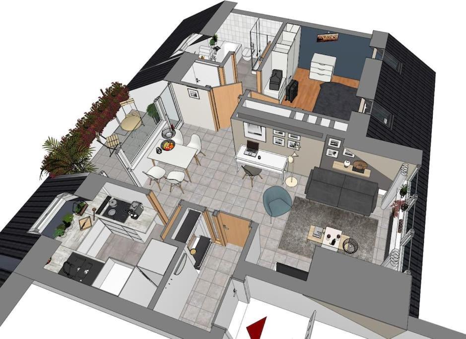 Modernes Und Ruhiges Appartement Mit Loggia Marl Exterior photo